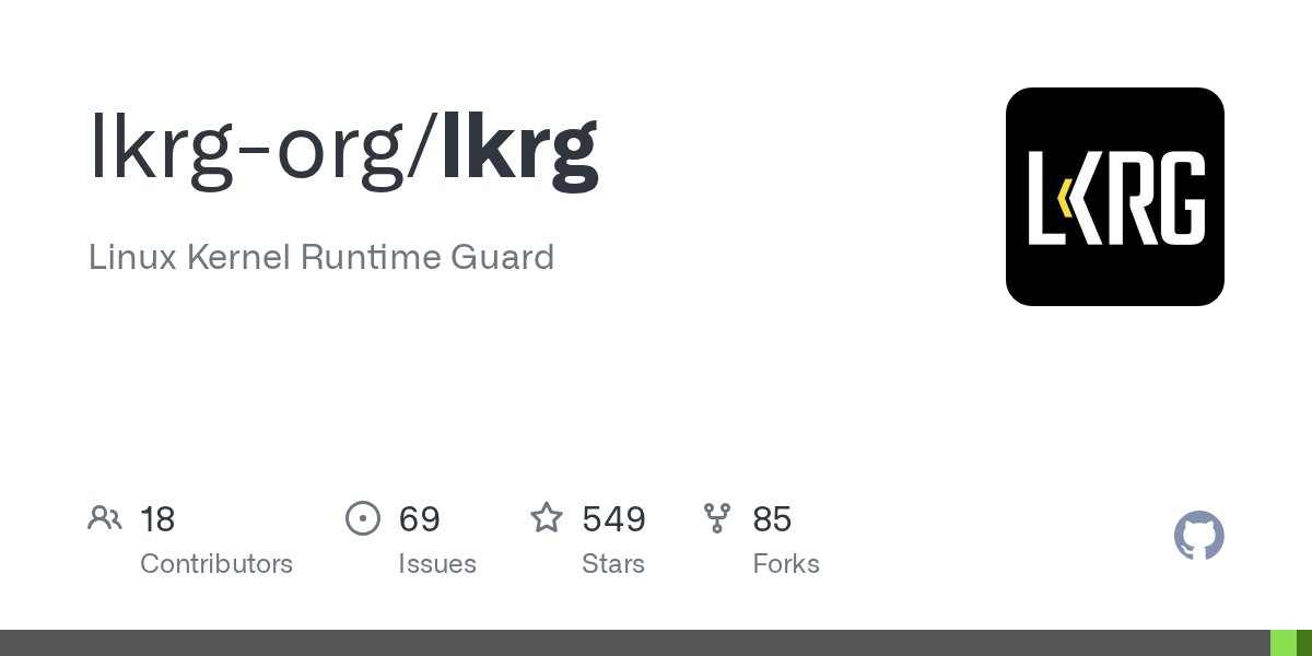 ksg93rd's tweet card. Linux Kernel Runtime Guard. Contribute to lkrg-org/lkrg development by creating an account on GitHub.
