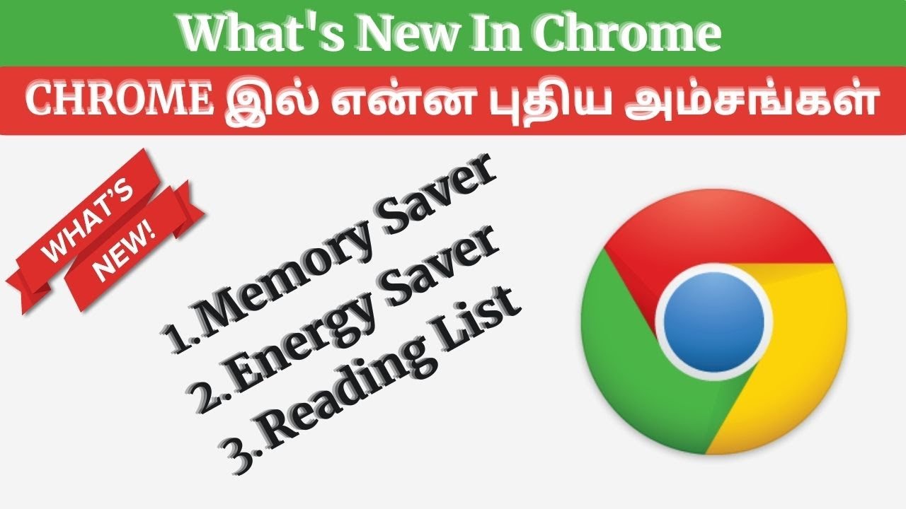 YesinfoVeeTech's tweet card. What Is new In Chrome | Memory Saver | Energy Saver | Reading List