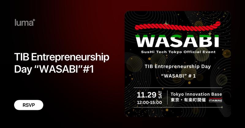 students_web3's tweet card. *English follows Japanese 学生が主体となってグローバルイベントを企画・運営し、同世代へ「挑戦のきっかけ」を広げるプログラムである”ITAMAEプロジェクト第3期”が始動。 その第1弾として「TIB Entrepreneurship Day “WASABI”…