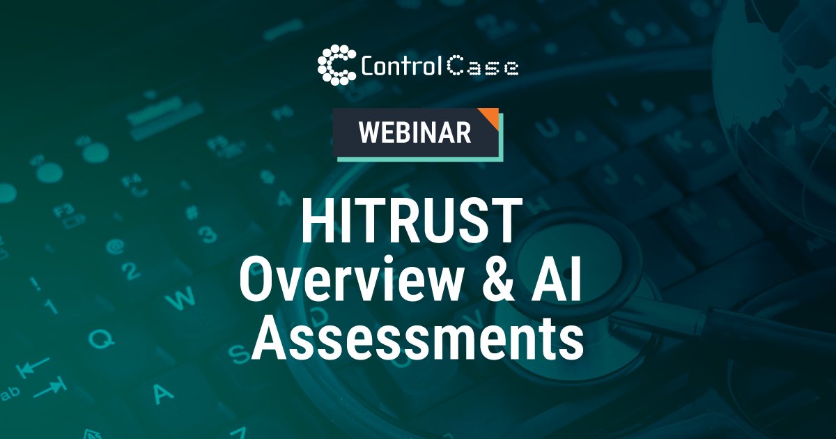 ControlCase's tweet card. Join ControlCase and HITRUST experts for a 1-hour webinar on how HITRUST® frameworks apply to AI risk management and compliance. Learn about HITRUST assessments, AI frameworks, and ways to simplify...