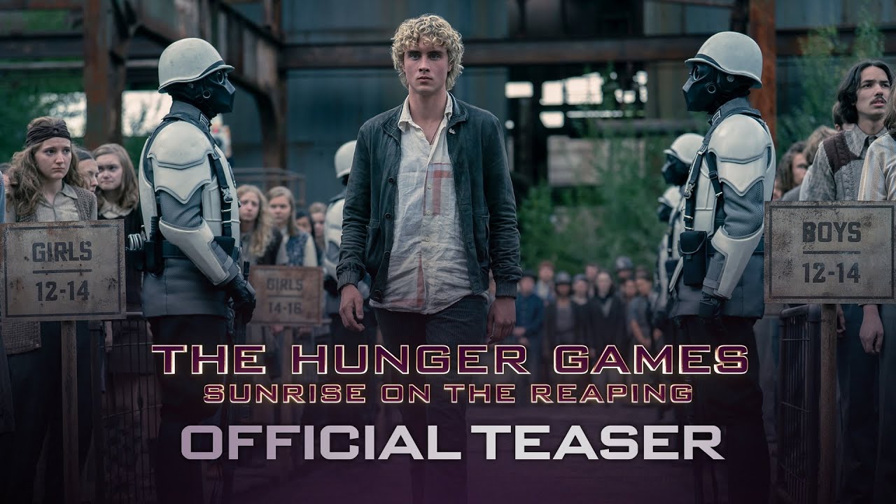 GrapeScreen's tweet card. The Hunger Games: Sunrise on the Reaping (2026) Official Teaser –...