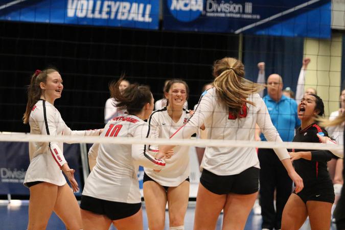 CarthageProgram's tweet card. CEDAR RAPIDS, Iowa — The Carthage College women's volleyball team defeated Bowdoin in straight-sets 3-0 in the quarterfinals of the NCAA Division III Women's Volleyball Championship Thursday at the...