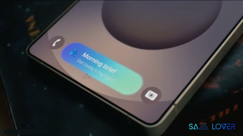SamLoverBlog's tweet card. Samsung’s next major software update is just around the corner, the leaked One UI 8.5 firmware version has something new for Galaxy's Now Brief.