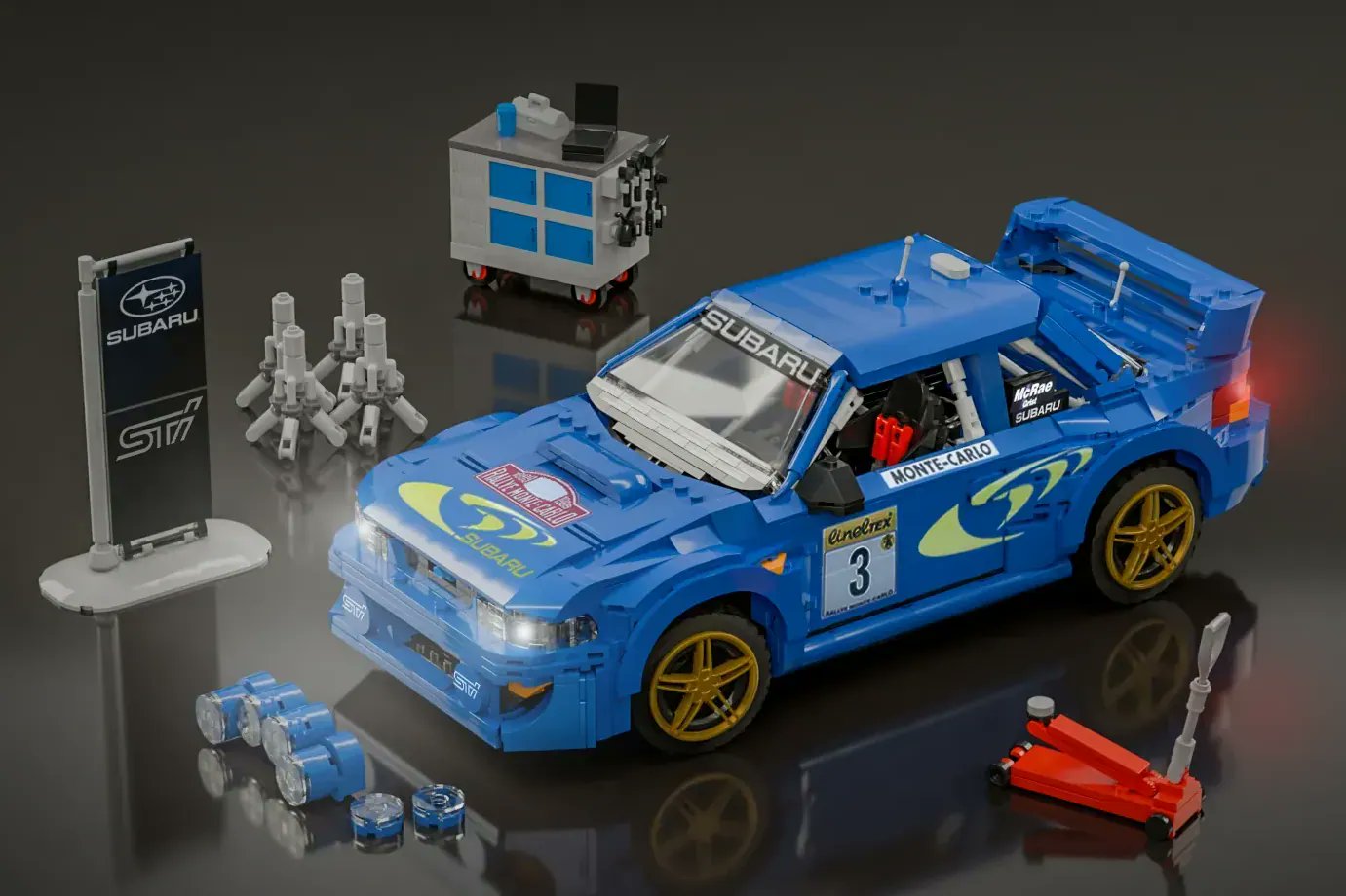 ericdevos's tweet card. I would like to introduce my LEGO model of the legendary Subaru Impreza WRC - 90s Rally Icon - a golden era that helped define the modern world of rally racing.…