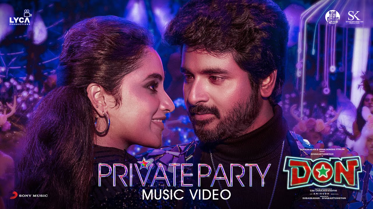 anirudhofficial's tweet card. Don - Private Party Music Video | Sivakarthikeyan, Priyanka Mohan |...