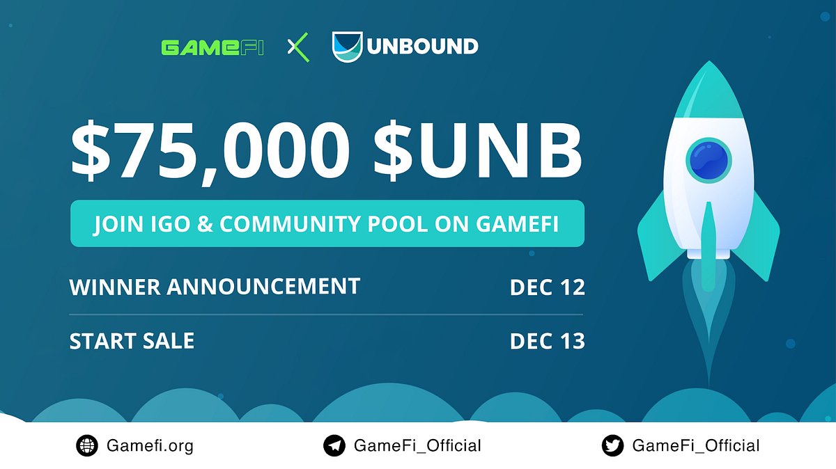 GameFi_Official's tweet card. Application time: 10:00 a.m Dec 9–09:00 a.m Dec 12