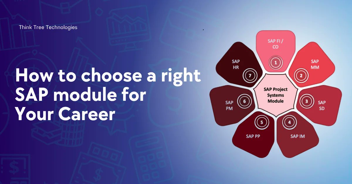 mythinktree's tweet card. Confused about your SAP career path? Discover how to choose a right SAP module based on your skills, background, and goals. Make the smart move today!