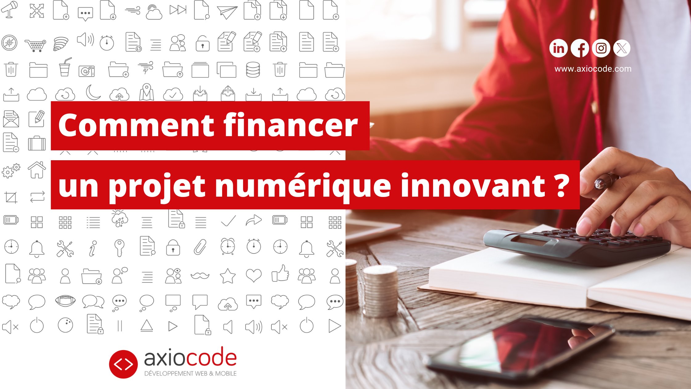 AxioCode's tweet card. Comment développer et financer un projet numérique innovant ? Les démarches, qui contacter, le Crédit Impôt Innovation (CII) + Cas pratique