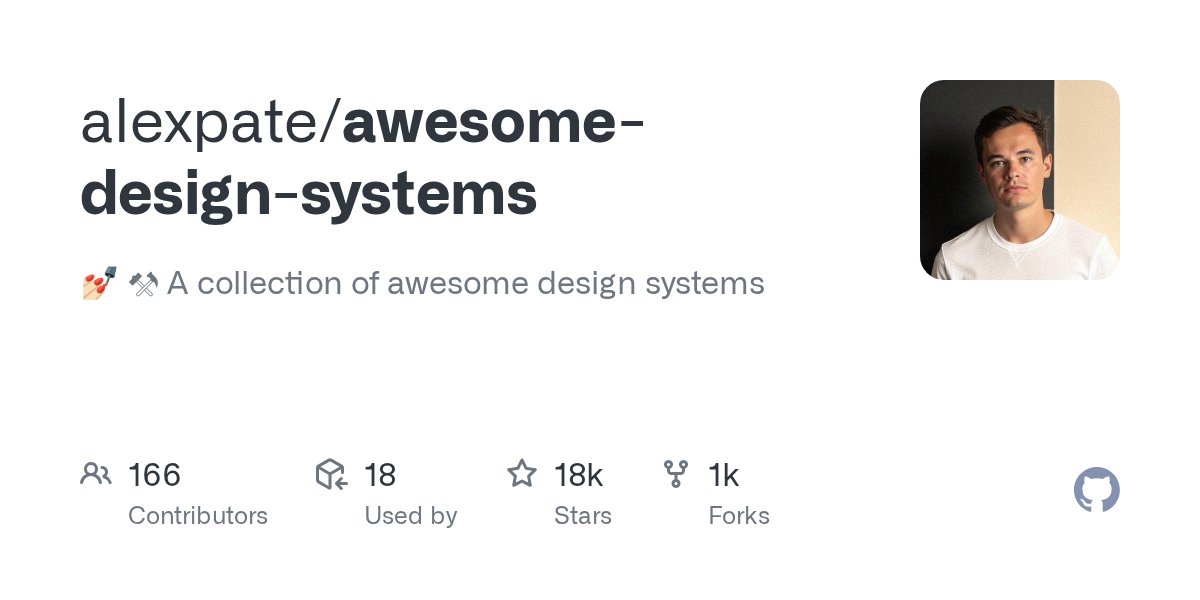 firozkhxn_'s tweet card. 💅🏻 ⚒ A collection of awesome design systems. Contribute to alexpate/awesome-design-systems development by creating an account on GitHub.
