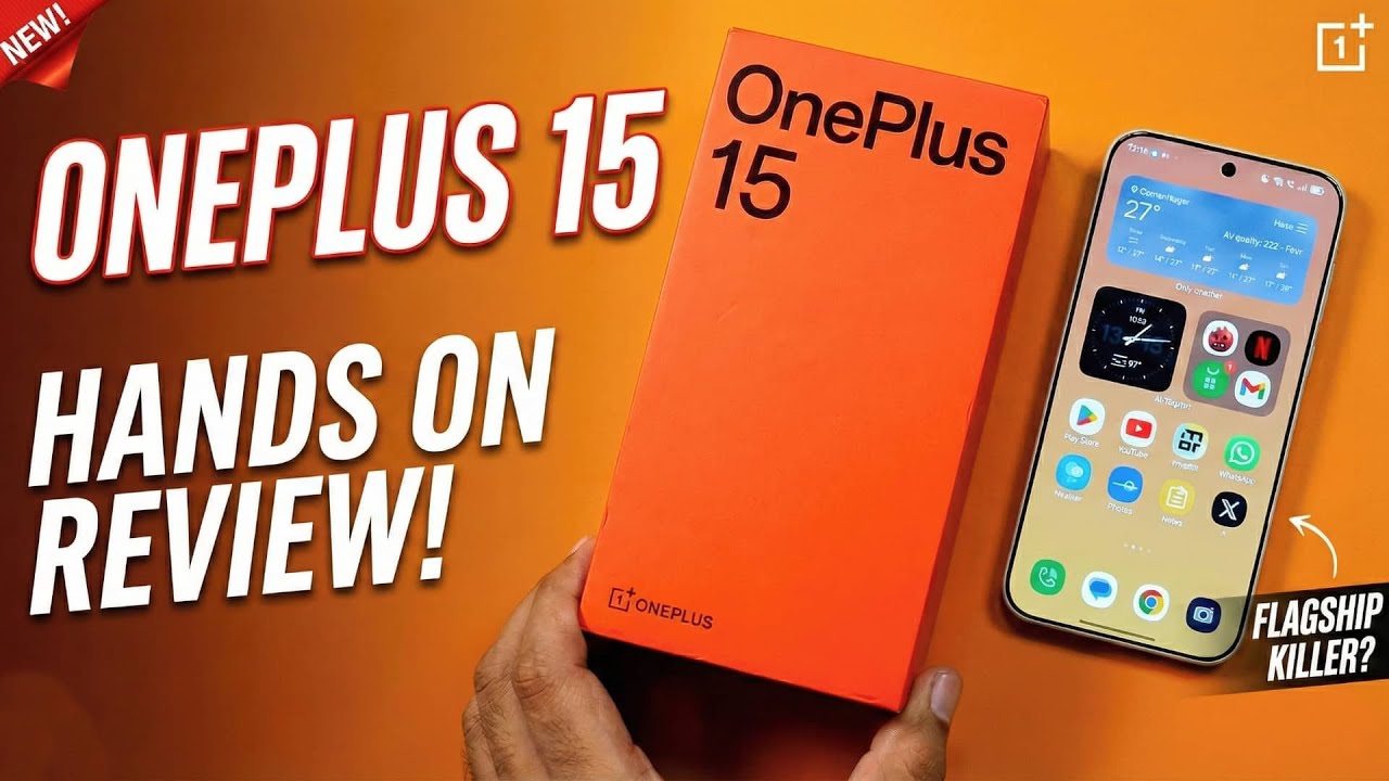 geekyranjit's tweet card. OnePlus 15 Hands On Review (Indian Retail Unit)
