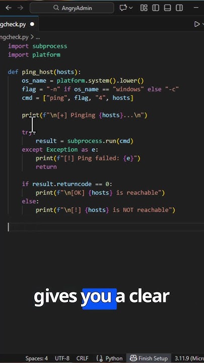 TheTechWorldPod's tweet card. Fix Your Network in 20 Lines! Cross-Platform Python Ping Tool #python...