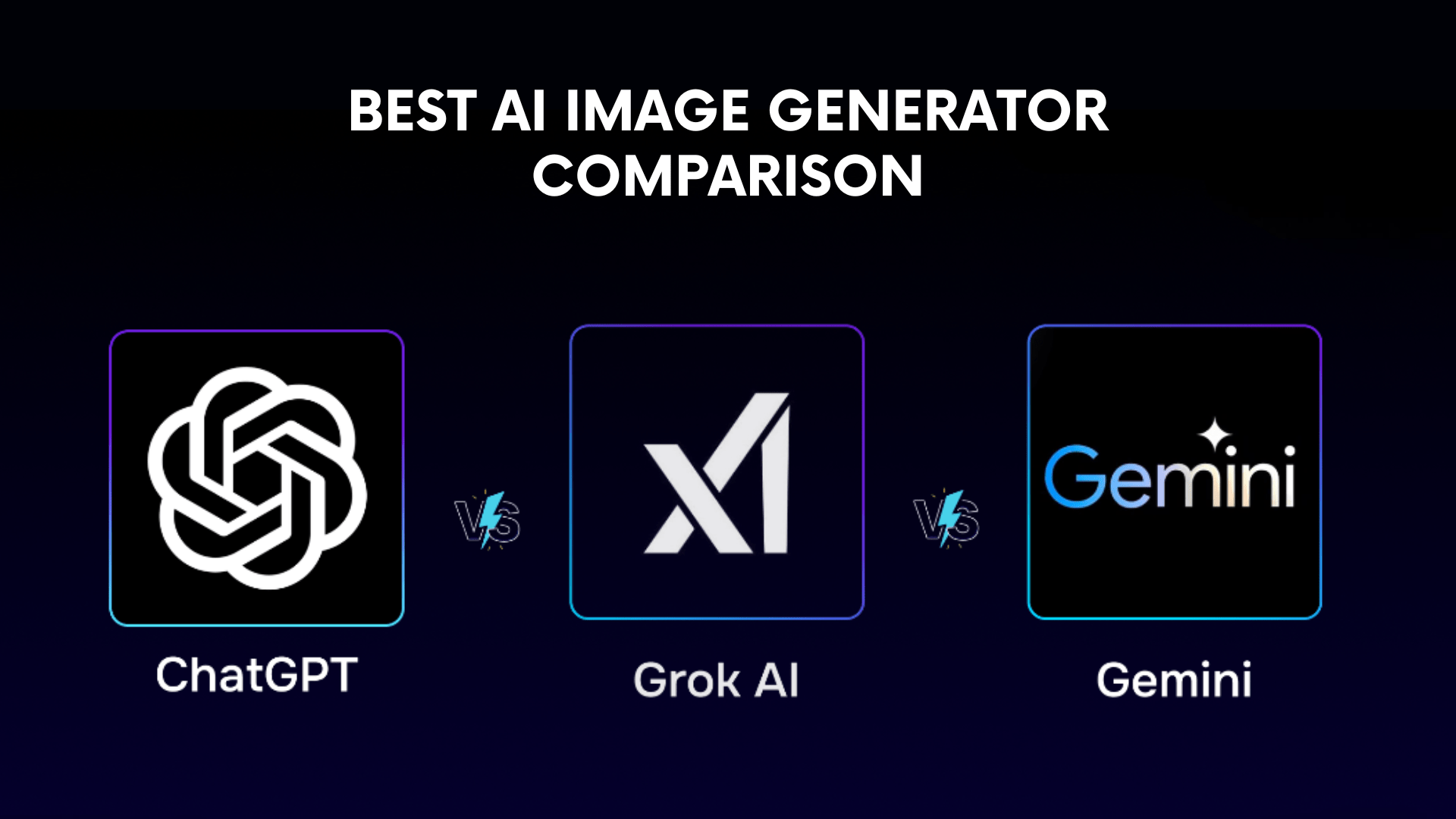 aicontentminds's tweet card. Explore our AI Image Generator Comparison: ChatGPT, Gemini, and Grok. Discover the best AI tools for creating visuals based on creativity, accuracy, and speed.