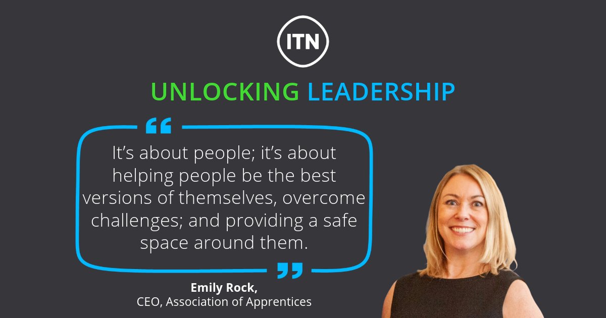 ITNBusiness's tweet card. Emily is the CEO of the Association of Apprentices, a membership organisation that connects apprentices across the UK.