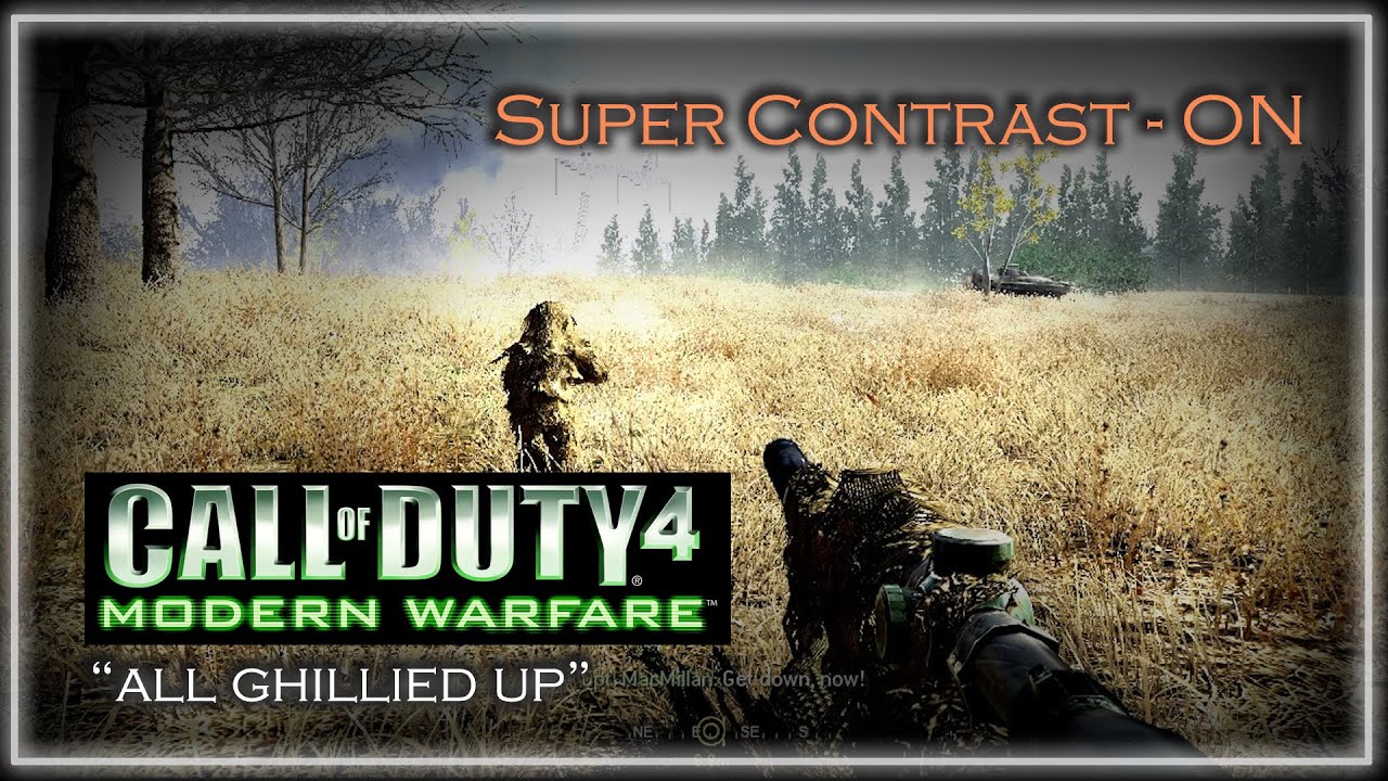 bgoot_gaming_yt's tweet card. "All Ghillied Up" hits different with "Super-Contrast" #cod4mw...