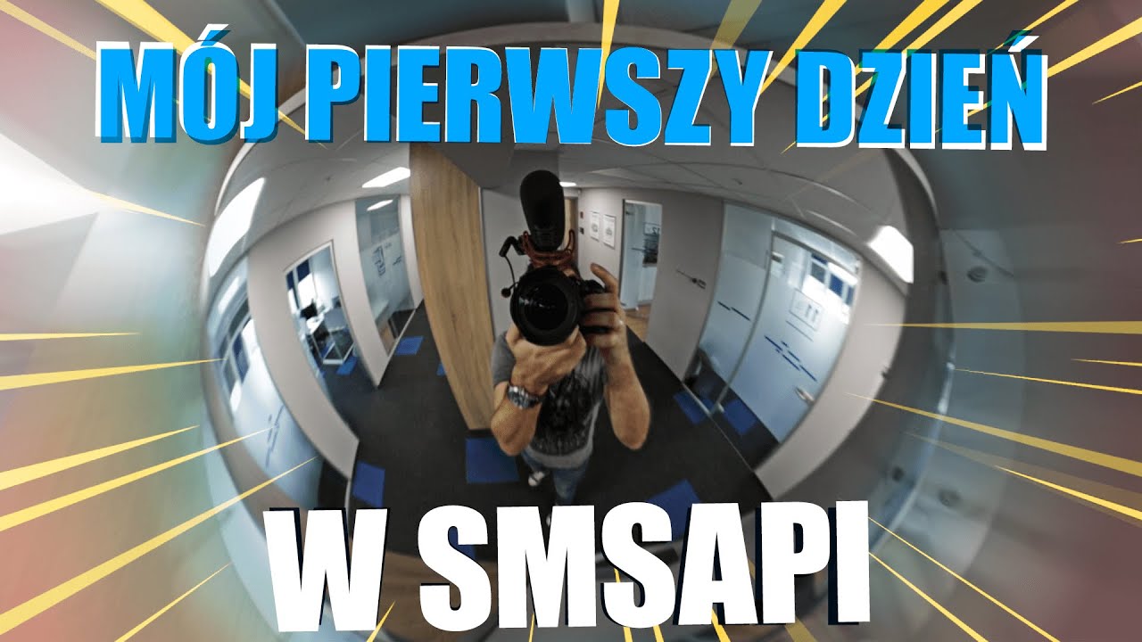 SMSAPI's tweet card. Mój pierwszy dzień w SMSAPI, czyli vlog o tym, jak wygląda praca w...