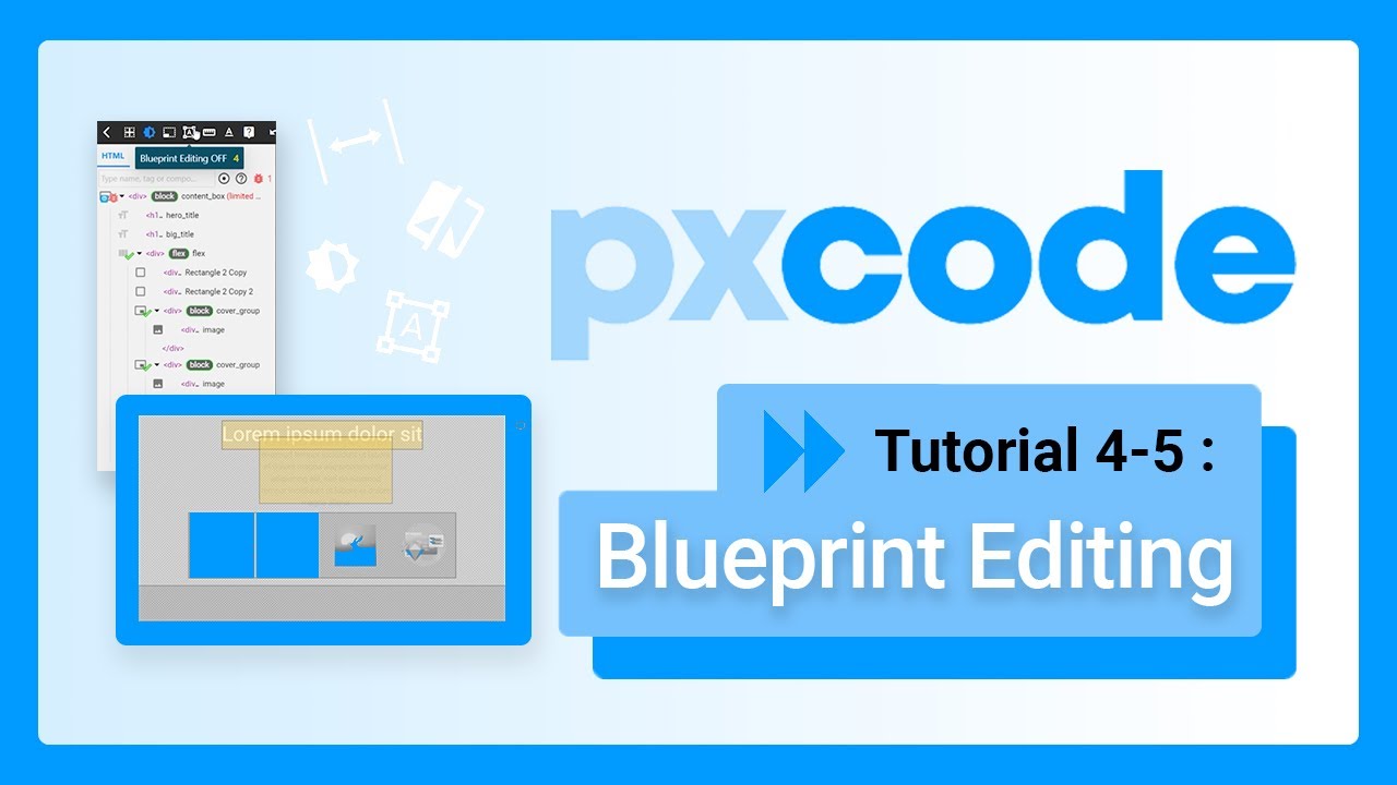 px_code's tweet card. 【4-5】pxCode Blueprint Editing：How to solve the problem after import...