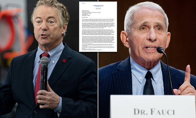 RandPaul's tweet card. Sen. Rand Paul is recommending the top prosecutor in Washington, D.C., pursue an investigation and possible criminal charges against Dr. Anthony Fauci for allegedly lying under oath.