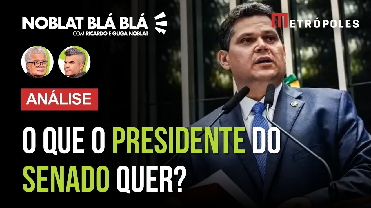 BlogdoNoblat's tweet card. "ALCOLUMBRE deve cobrar caro, cargos, autarquias, para não continuar...