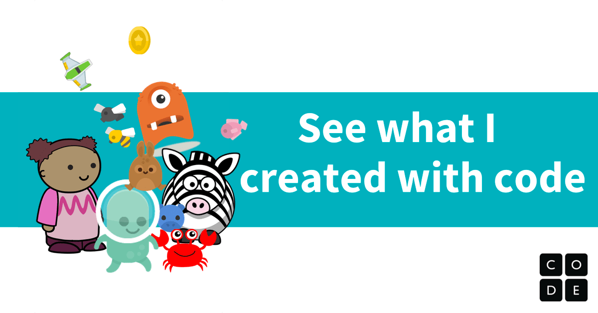 csinthemiddle's tweet card. I wrote the code myself with Code.org