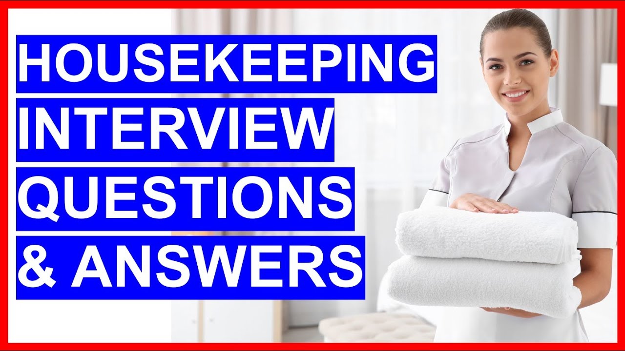 newjobzone's tweet card. HOUSEKEEPING Interview Questions And Answers! (How To PASS a Housek...