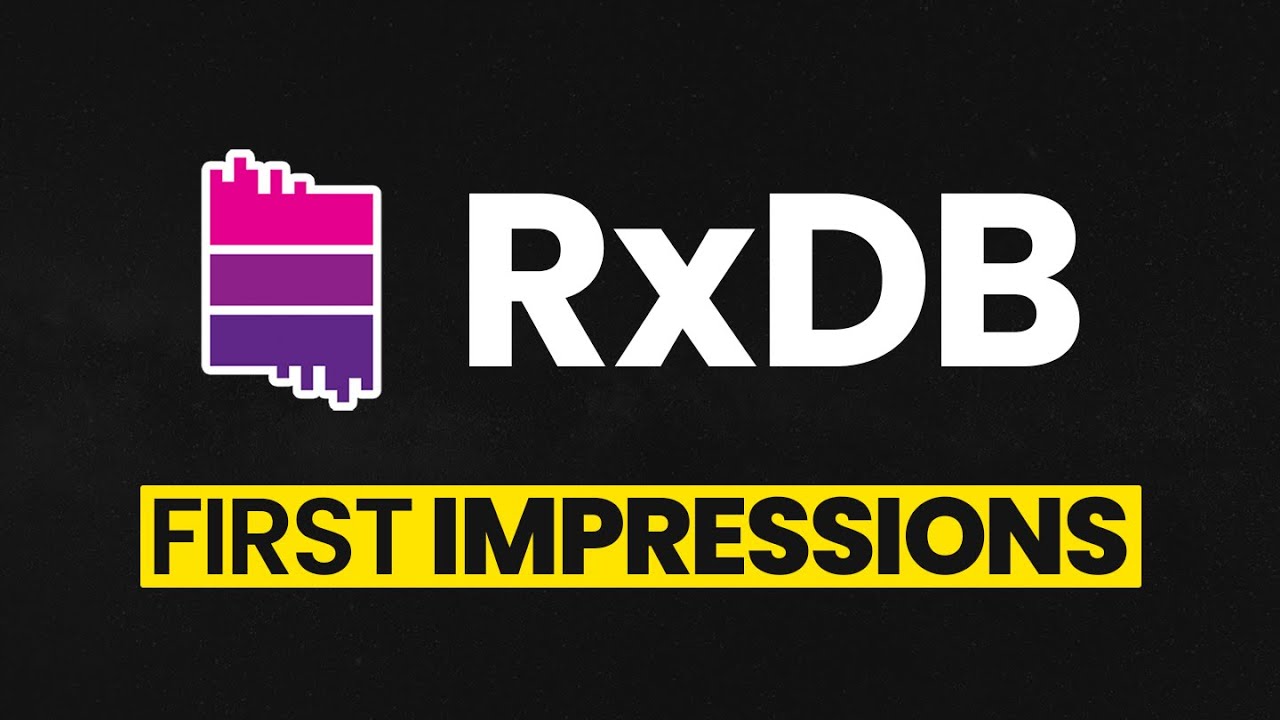 rxdbjs's tweet card. The Easiest Way to Store Data