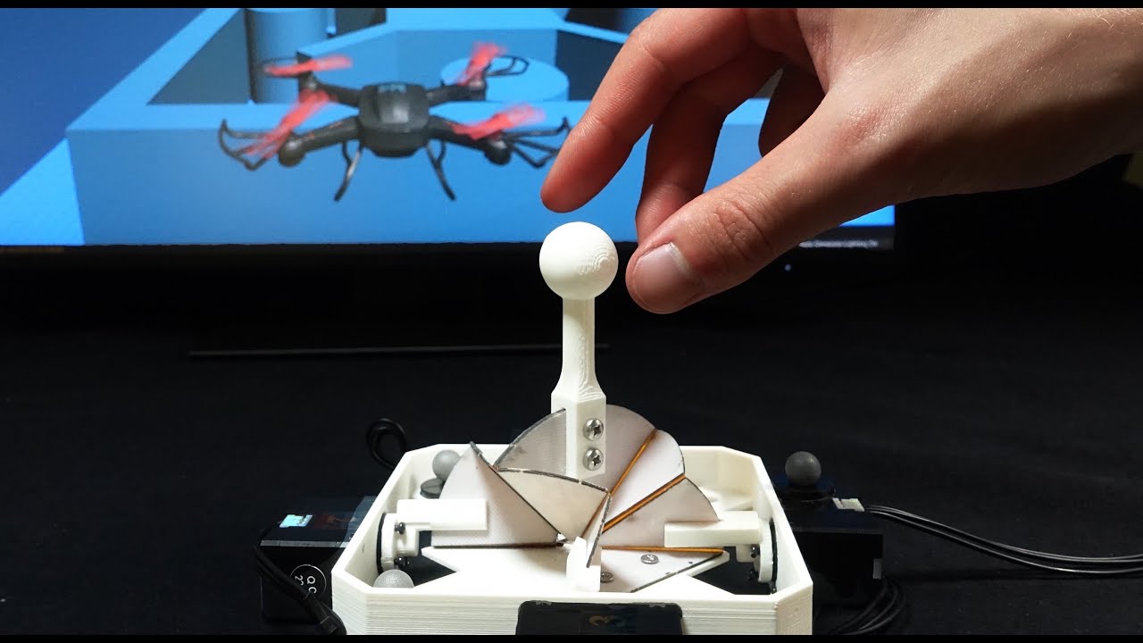 RRL_EPFL's tweet card. Origami Force-Feedback Joystick for Intuitive Drone Control Based on...