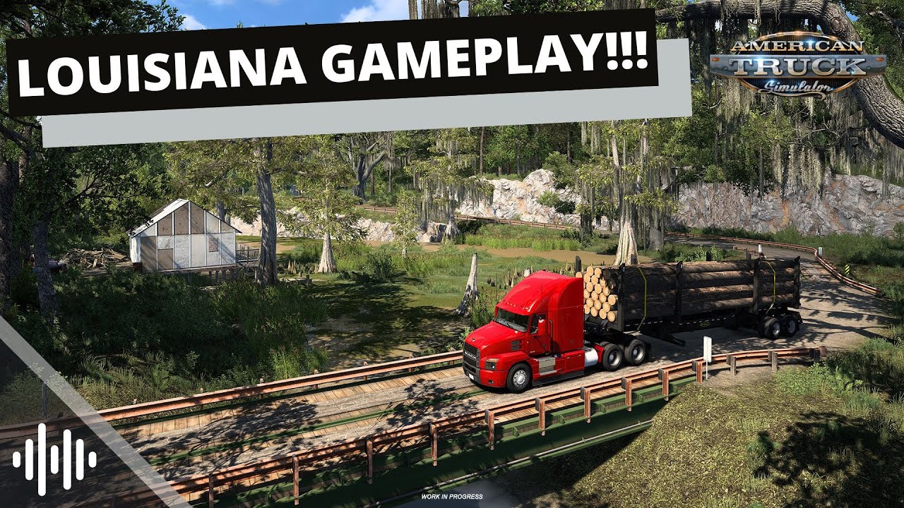 PrimeSimulation's tweet card. LOUISIANA DLC - OFFICIAL GAMEPLAY! | American Truck Simulator (ATS) |...