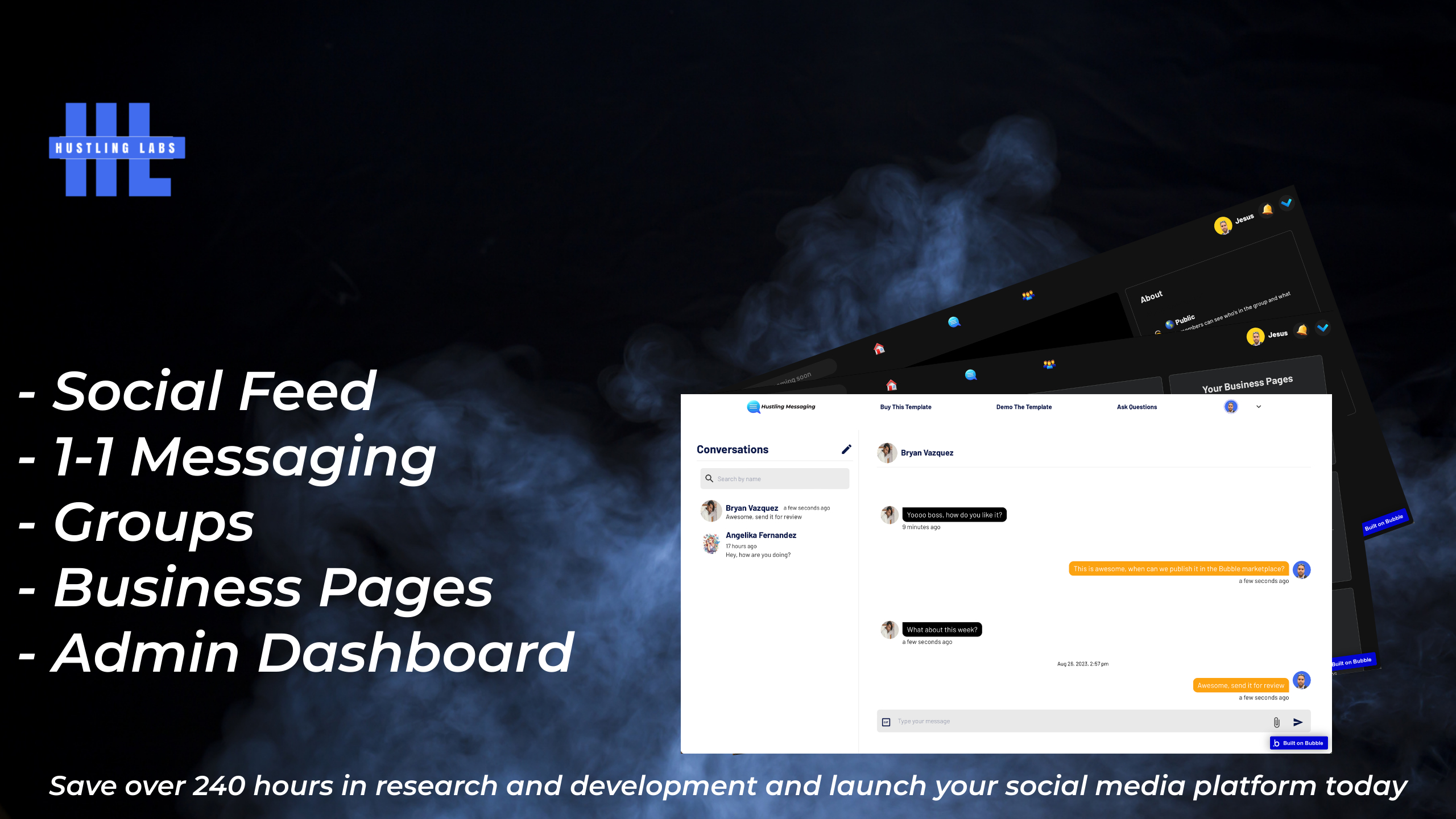JVazquez2022's tweet card. Societal Labs - Like Facebook Template page on Bubble. Use this template to speed up your app development. Bubble lets you build web apps without any code.