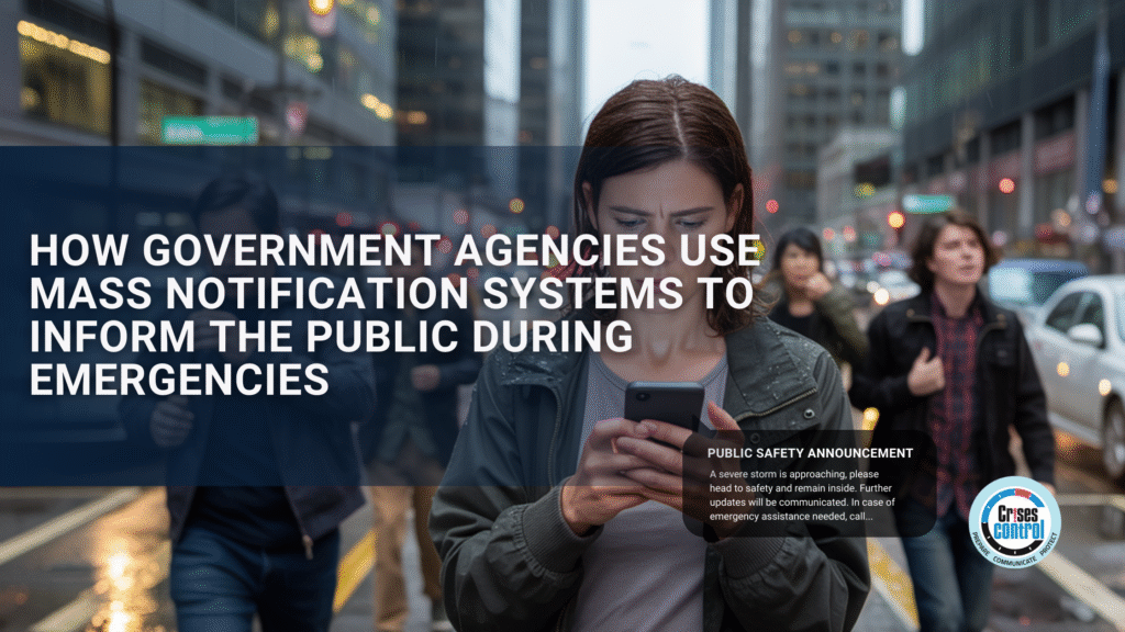 CrisesControl's tweet card. Mass Notification System enables governments to send urgent alerts to citizens quickly and reliably during emergencies.
