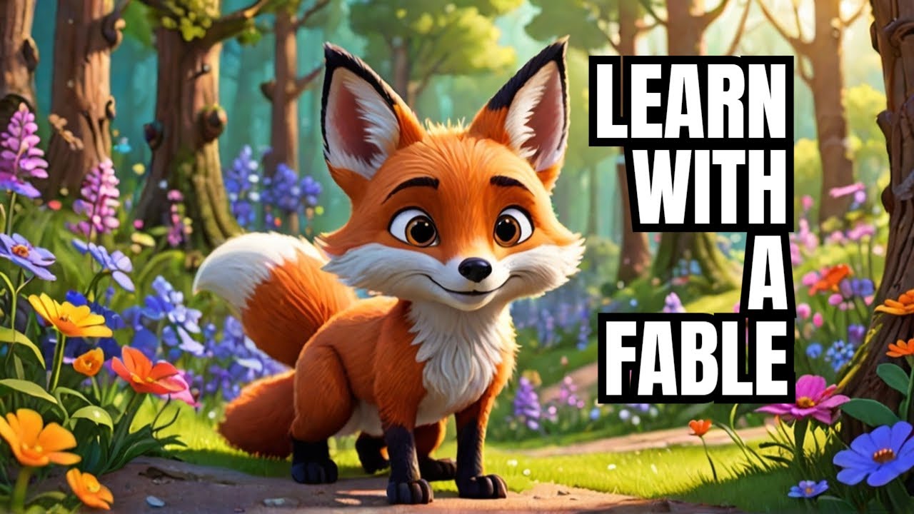 FunLearnology's tweet card. The Clever Fox and the Trusting Rabbit | English Story for Kids...