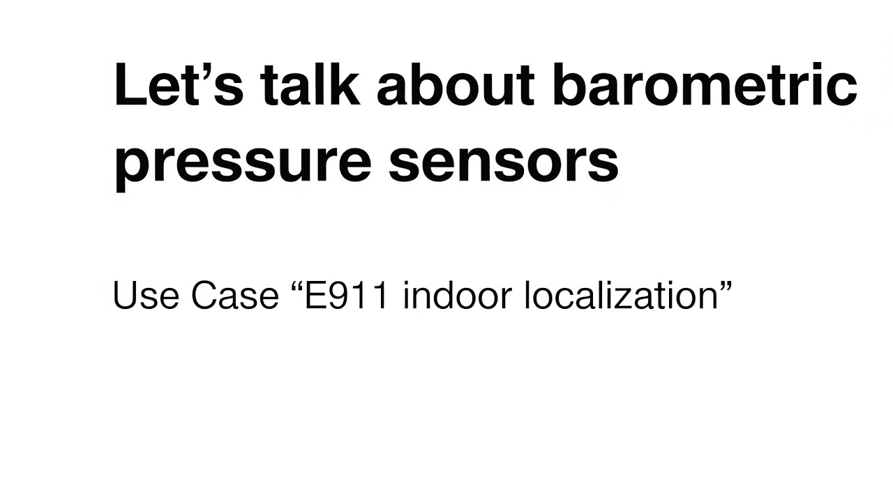 AllaboutSensors's tweet card. Let's talk about barometric pressure sensors Use Case "E911 indoor...