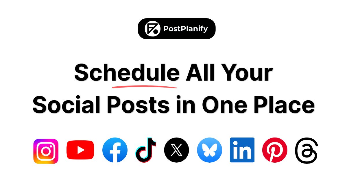 HsanC_'s tweet card. Schedule & publish faster with AI captions, post previews & Canva integration — simplify your social media workflow with PostPlanify today.