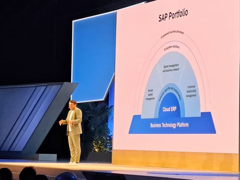narenbaliga's tweet card. Moments from SAP #sapphire2023 Barcelona: Innovations at the last mile: powered by Edge Computing as part of the #sap #computing SAP-Intel Corporation partnership Ted Schoepfer Henning Eid Cécile...