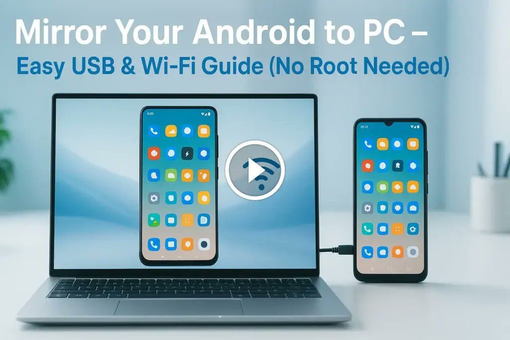 gizmodotech's tweet card. Mirror Android screen to PC via USB or Wi-Fi with no root! Learn the best tools, step-by-step setup, fixes, and which method is right for you.