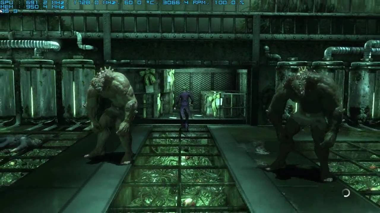 Bugwan1's tweet card. Fighting 2 knock off bane's Arkham Asylum