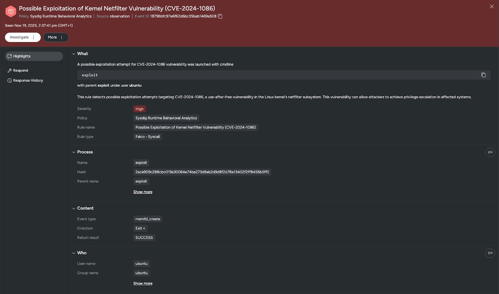 TweetThreatNews's tweet card. CVE-2024-1086 is a decade-old use-after-free vulnerability in the Linux kernel's netfilter (nftables) component that allows attackers to gain root privileges and is being actively exploited in...