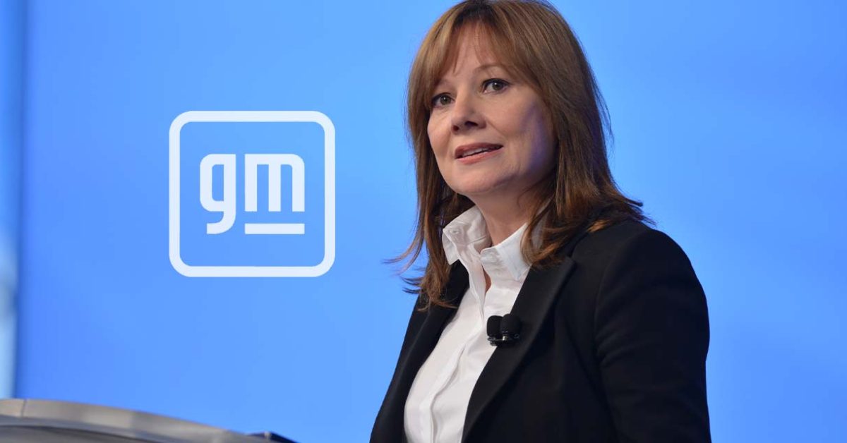 ElectrekCo's tweet card. GM CEO Mary Barra says that she doesn’t see profitable electric cars in the $30,000 to $40,000 range until the...