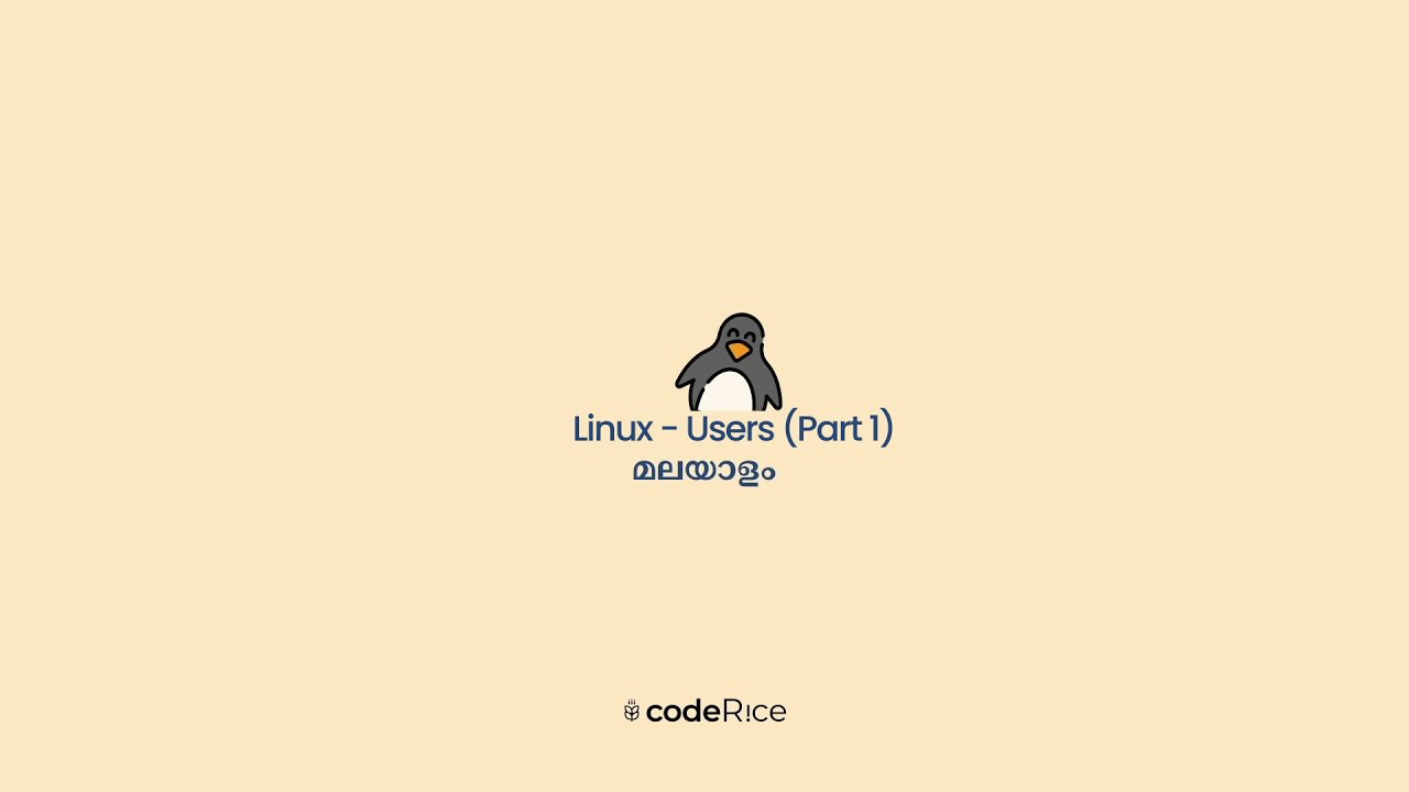 Coderice1's tweet card. Linux - Users (Malayalam) - Part 1