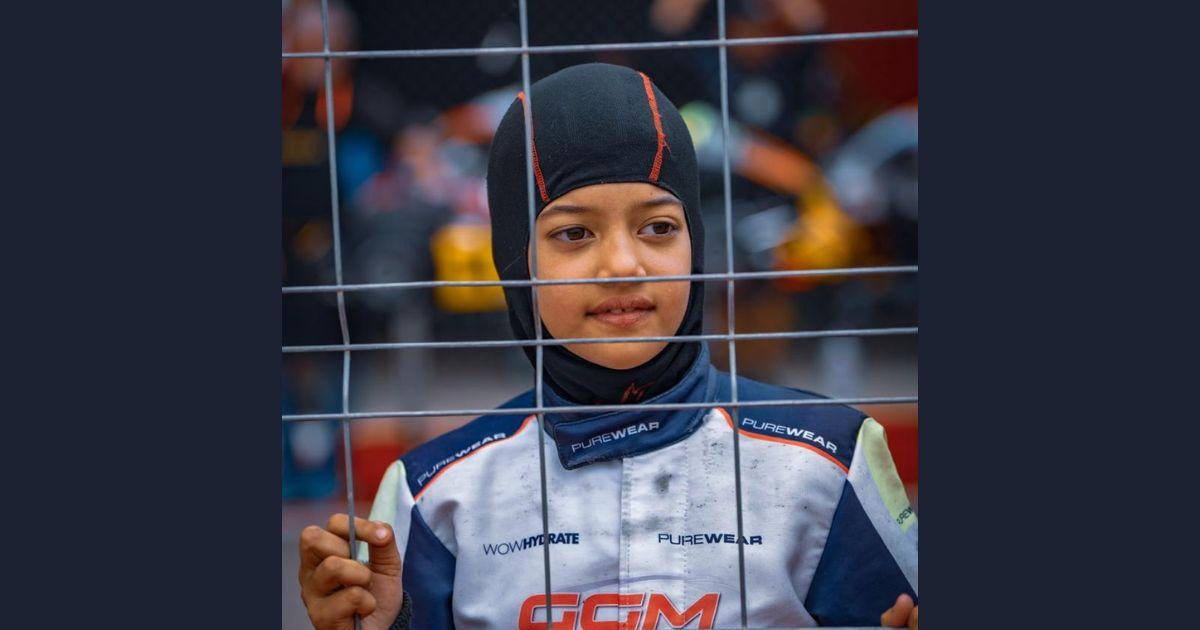 rediffsports's tweet card. Atiqa Mir seals highest qualifying spot by a female racer in COTFA series