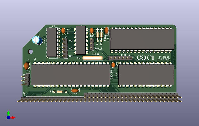 lectronz's tweet card. Small system for learning Z80 assembler programming without CP/M.