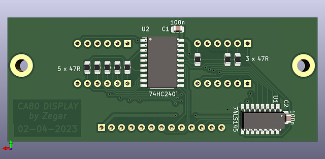 lectronz's tweet card. Keyboard and display for small Z80 system.