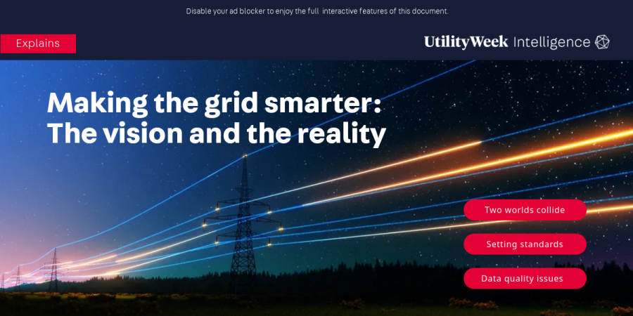 UtilityWeek's tweet card. Introduction - Making the grid smarter: The vision and the reality