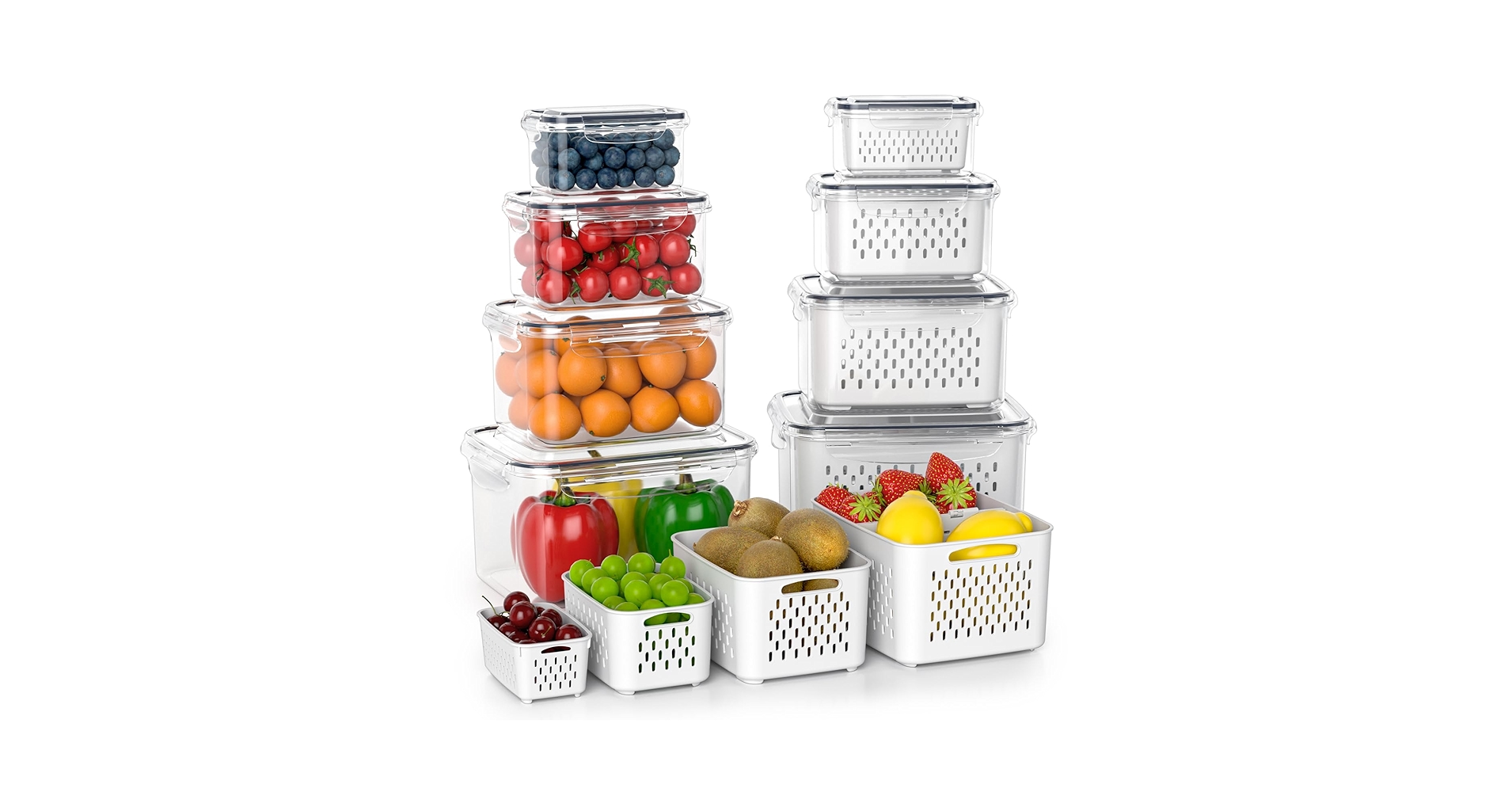TheTrendy_Times's tweet card. Fruit Storage Containers for Fridge by Anysig - Keep Berries Fresh