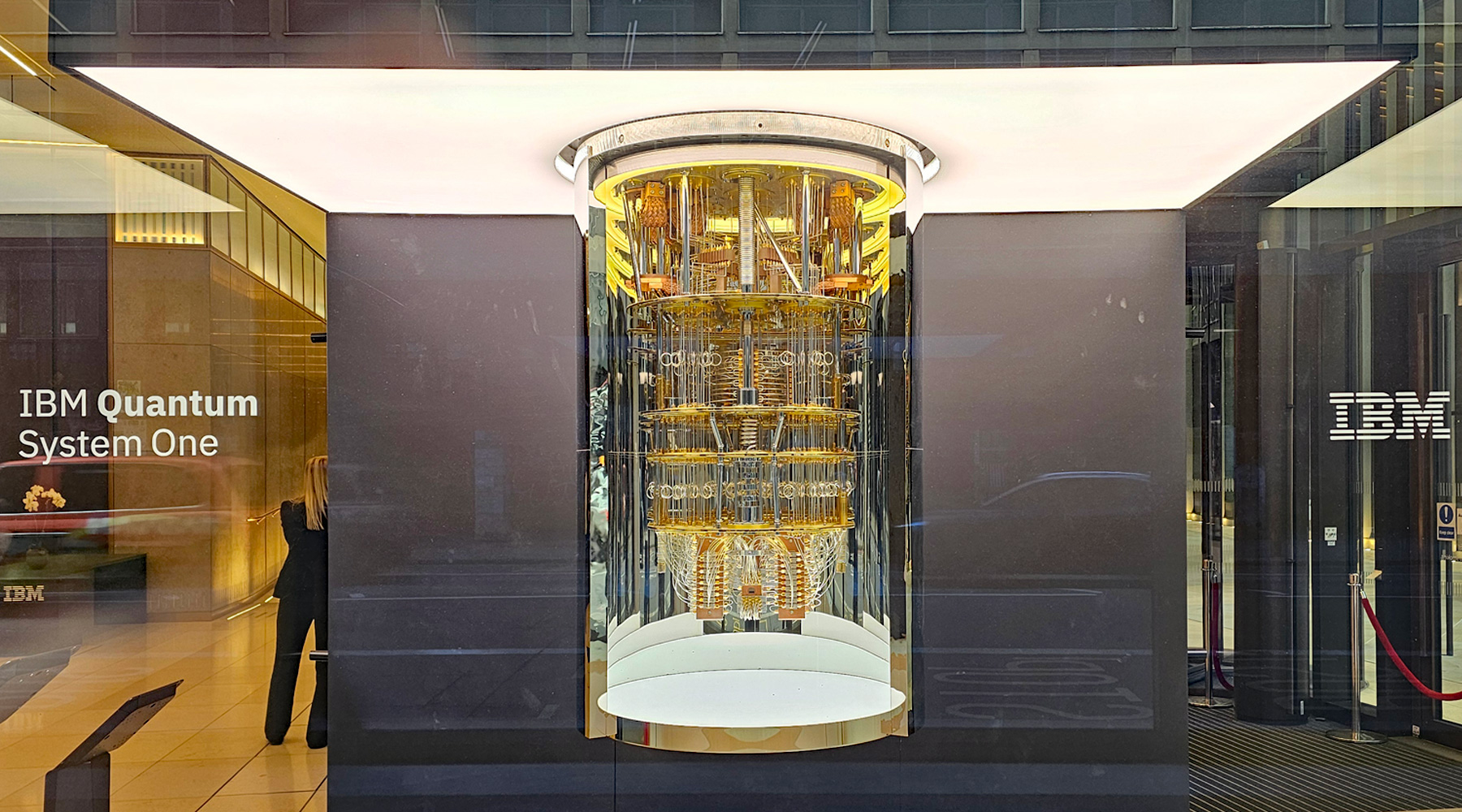 HarrisonFjord9's tweet card. If you don’t mind peering through a sheet of glass, you can see a Quantum Computer at IBM’s office in Waterloo.