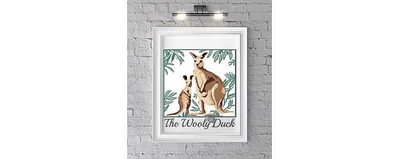 geekygraphghans's tweet card. Joni: The kangaroo pattern is sweet, and fits in well with Geeky Graphghans other pattern, Baby Lion. The finished size is perfect for a baby or small child.