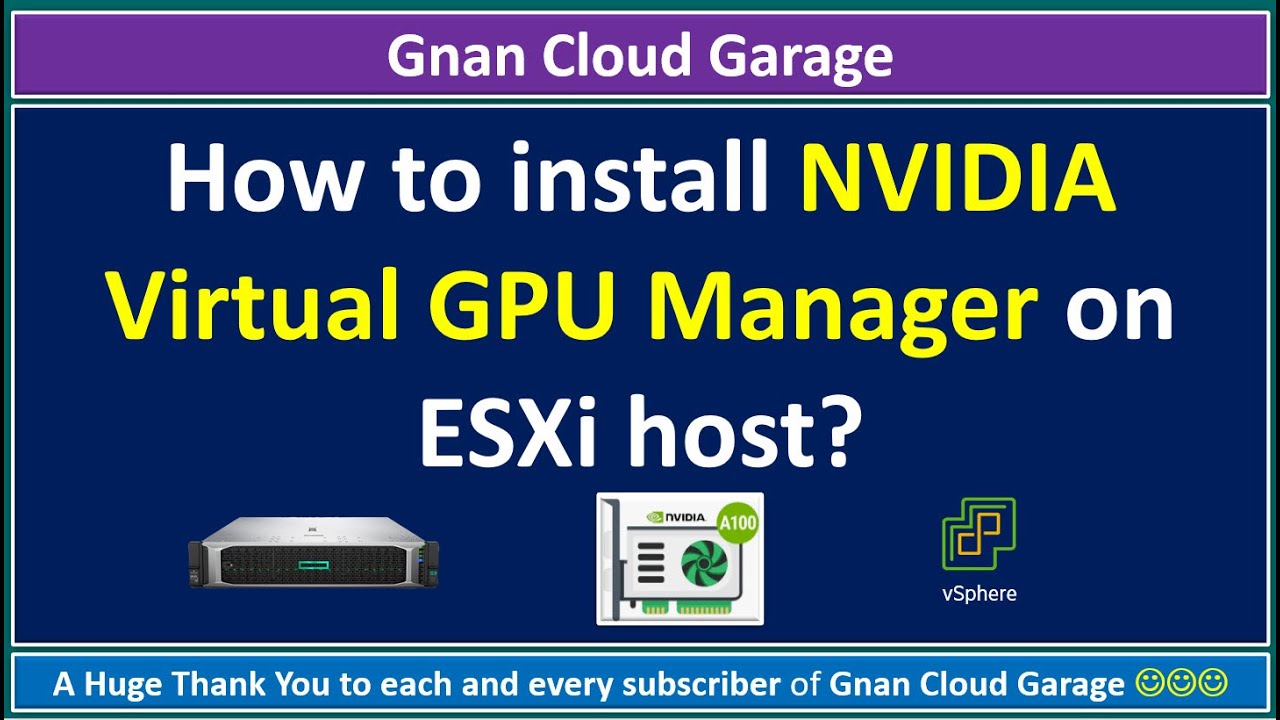 BITRAKUMAR81761's tweet card. How to install NVIDIA Virtual GPU Manager on ESXi host?