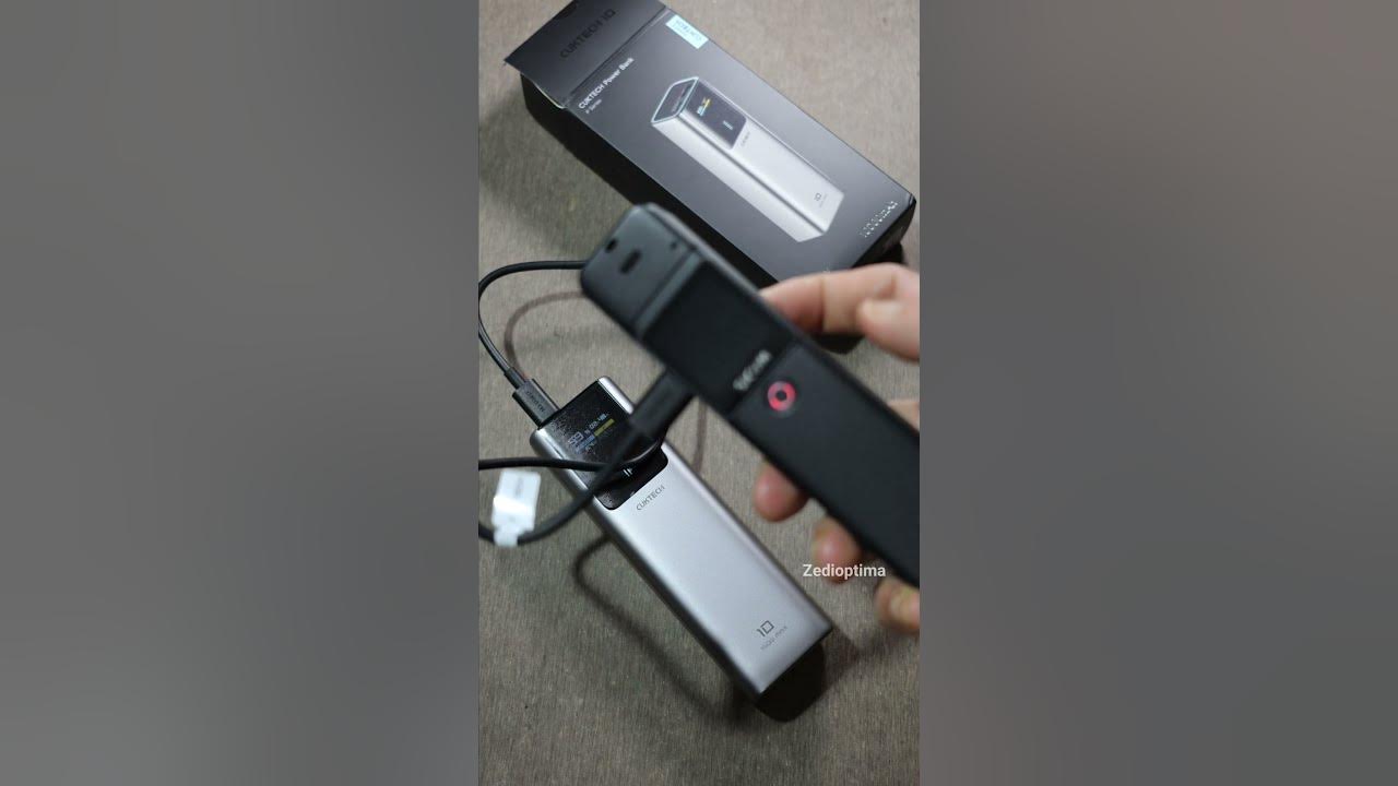 ZEDIOPTIMAX's tweet card. High-tech 100 Watt Powerbank Unboxing: Cuktech 10 #shorts #tech...