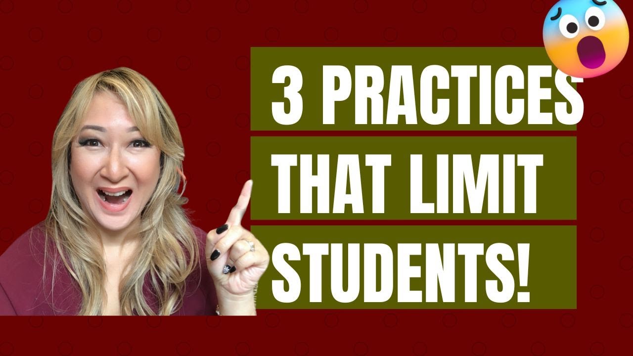 JenniferWathall's tweet card. 190. Three practices that limit your students!