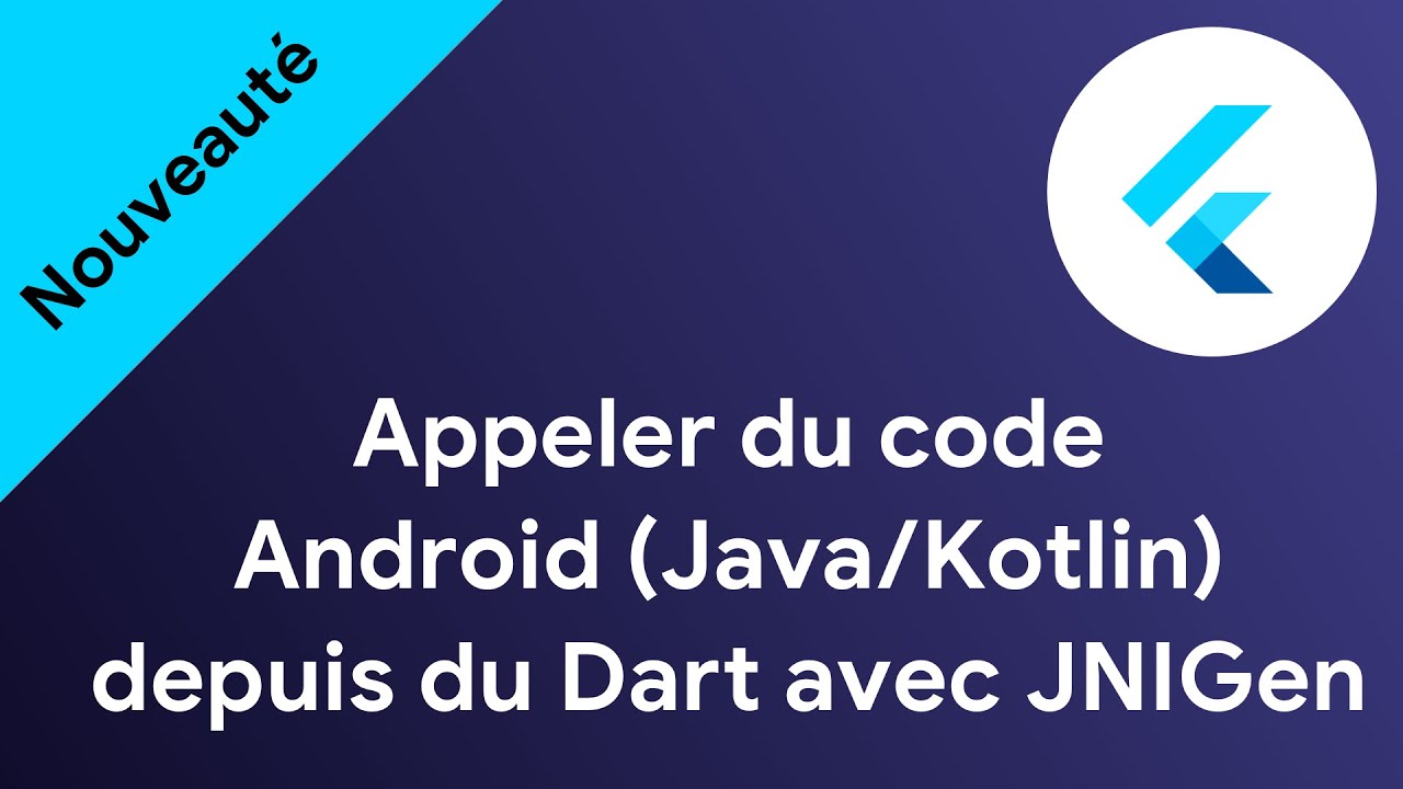 DevCafeYt's tweet card. Appeler du code Android depuis du Dart sans Method Channel (avec...
