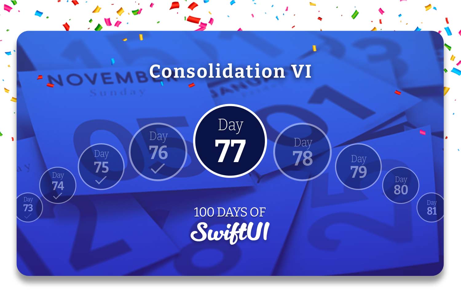 DeepankarDas12's tweet card. Follow the 100 Days of SwiftUI and learn to build apps for free.